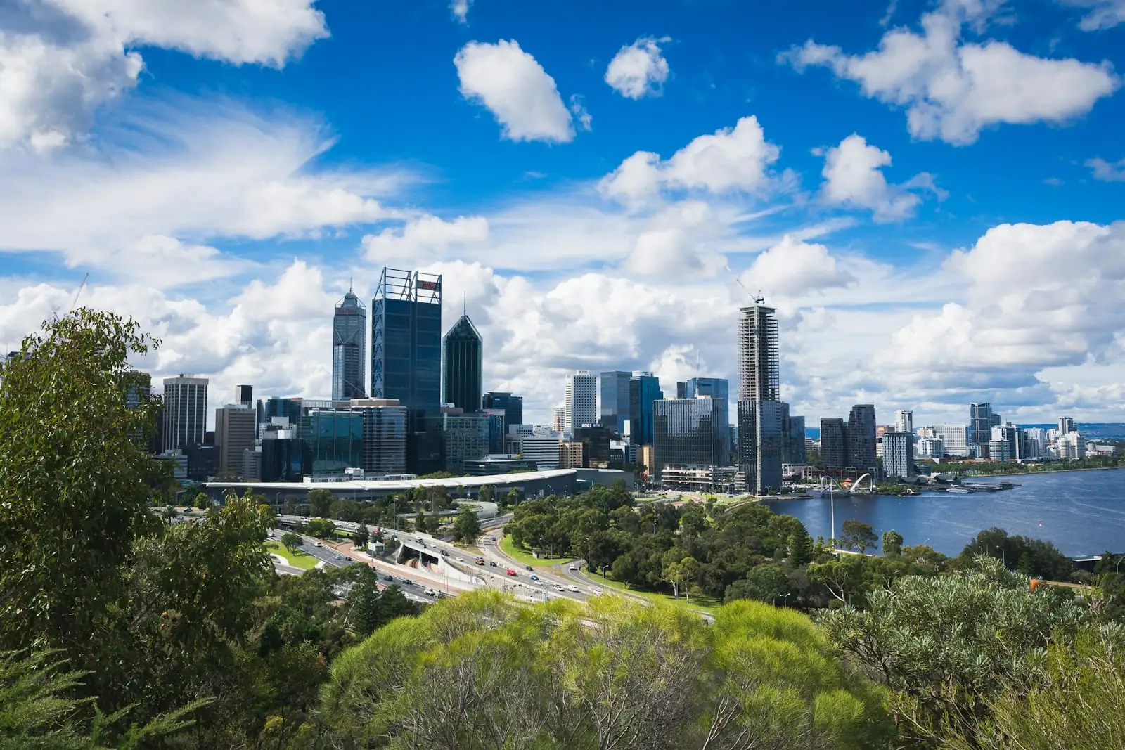 Perth city skyline from Kings Park
